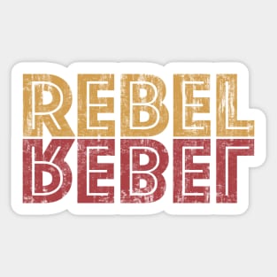 REBEL REBEL Glam Rock Sticker